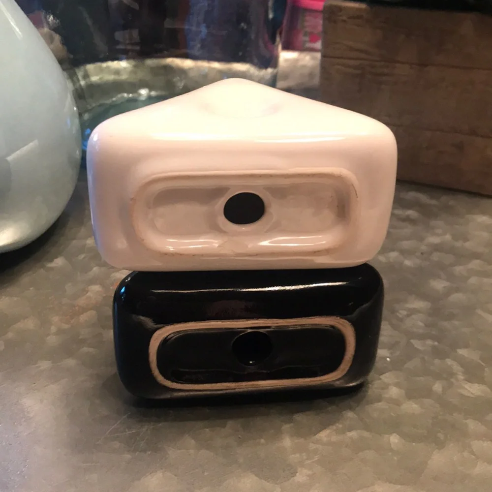 Mid Century Modern Triangle Salt & Pepper Shaker